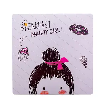 

Mouse Pad Cute Cartoon PVC Mousepad Square Gaming Mousepad Locking Edge Comfort Mice Mat for Laptop PC desk Mat 21*21 cm