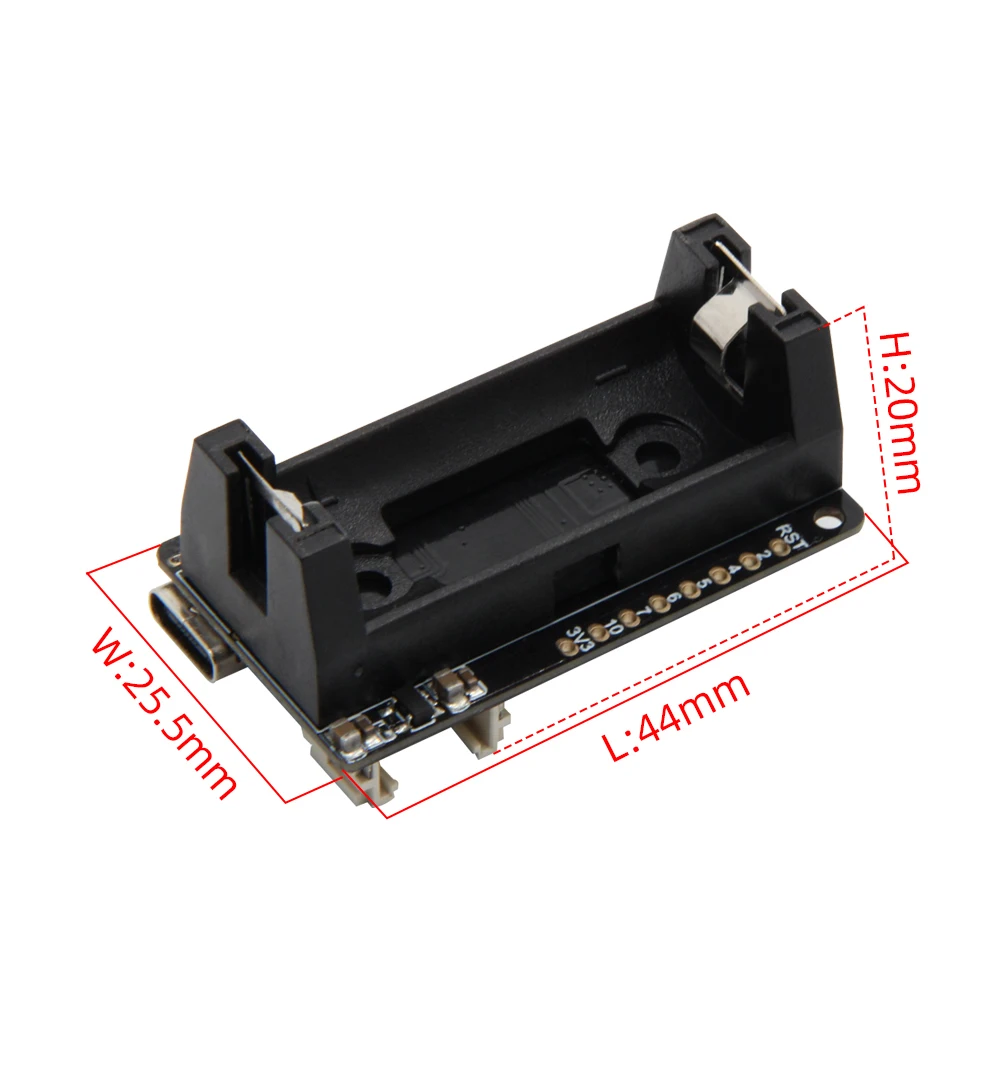 Líligo®placa de Desenvolvimento do Suporte da Bateria Ttgo T-oi Plus Risc-v Esp32-c3 Chip 16340 Recarregável Suporte Wi-fi Ble - Image 4