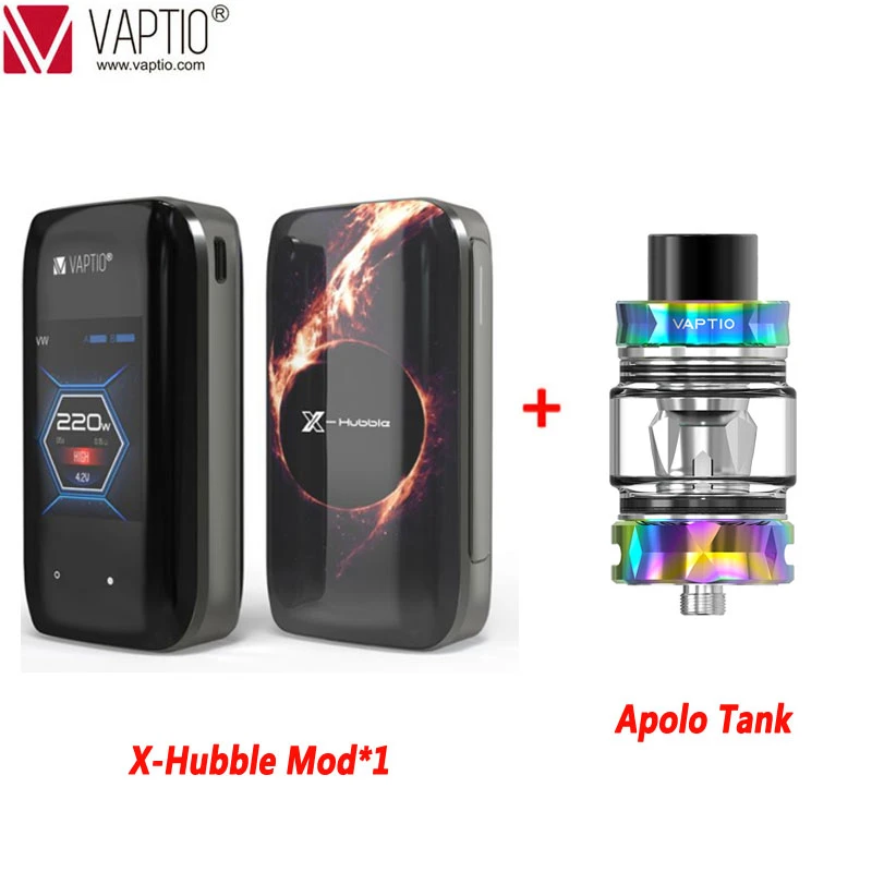 100% Оригинальный вейп мод Vaptio X-с буфами на рукавах 220W Мощность 510 нить 2TFT Экран