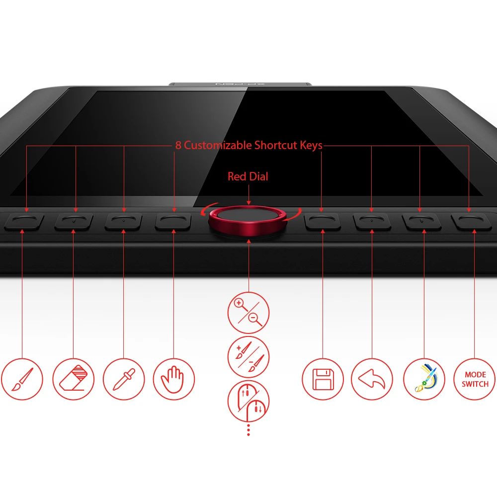 XPPen Artist 13.3Pro Graphic Drawing Tablet Monitor 13.3 Inches 123%sRGB Pen display Monitor with 60 Tilt 1 Roller Wheel - Image 3