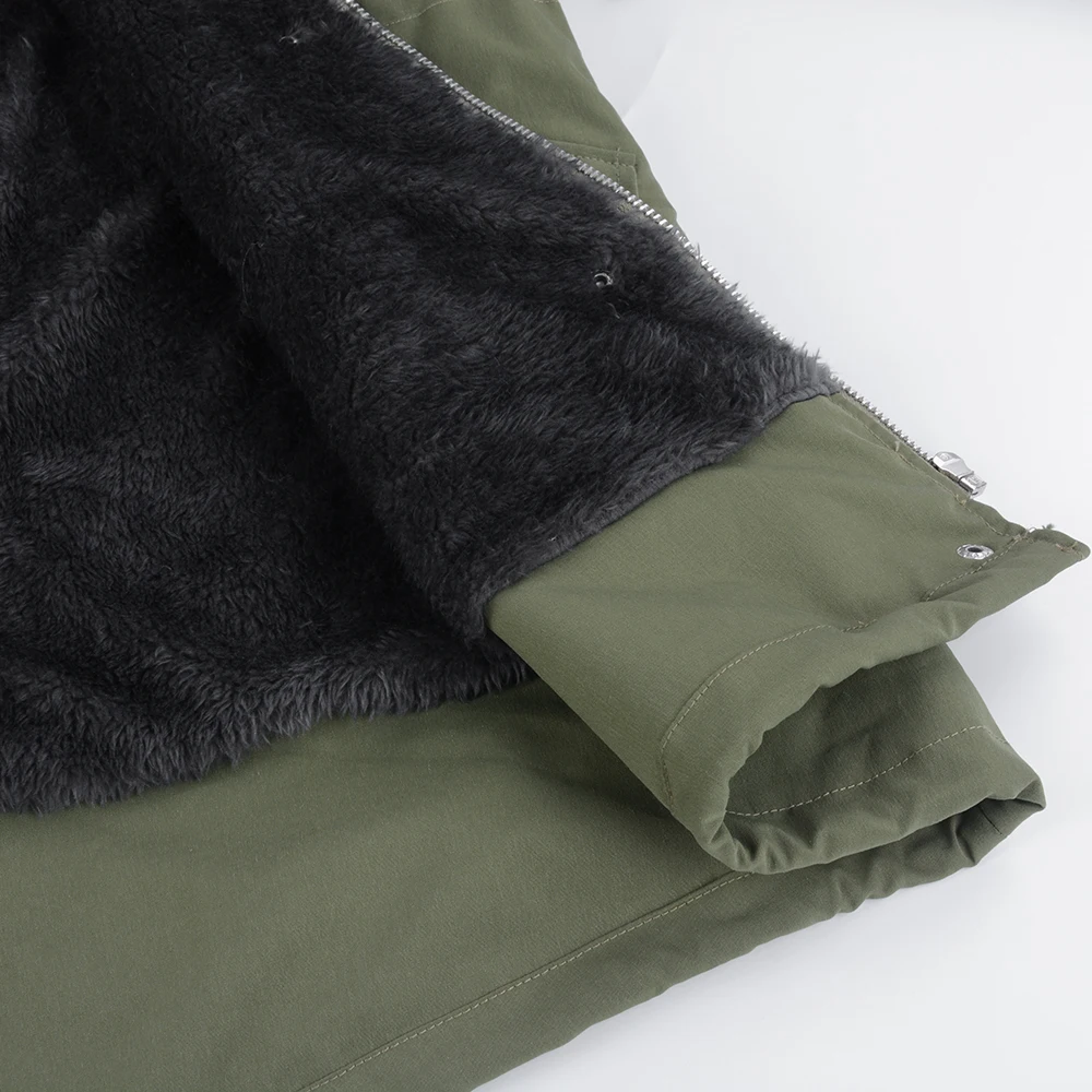 Winter Coat Women Solid hoodies Slim Fit Jackets Warm Plush Zipper Fur Hooded Outwear Female Jacket Chaqueta Mujer