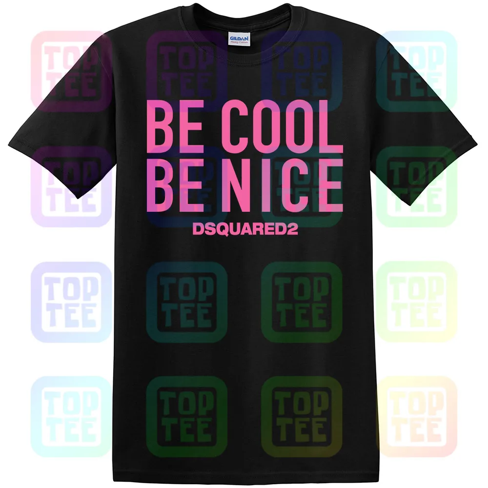 

New Dsq2 Pink 3D Logo T-Shirt Top Tags 3D Camiseta Black Printed Tee Unisex Size: S-3Xl