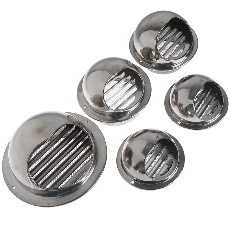 

70/80/100/120/150mm Wall Air Vent Grille Ducting Ventilation Extractor Outlet Louvres Hemisphere