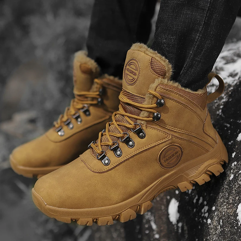 Men Hiking Shoes Professional Waterproof Hiking Boots Tactical Boots Outdoor Mountain Climbing Sports Sneakers Boots for Hunting