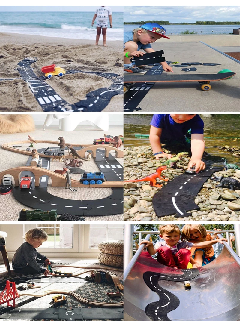 Jouets De Piste De Course De Voitures pour Enfantss-25 Pièces Puzzle Track Car P