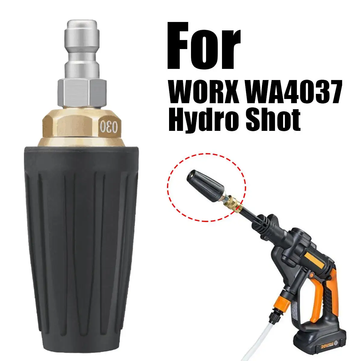 

Turbo Water Nozzle Accessory For WORX WA4037 Hydro Shot