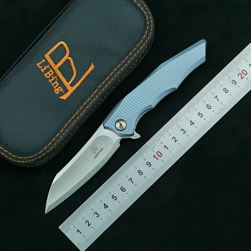 Складной нож LiBing Origina m390 с титановой ручкой походный охотничий для фруктов EDC