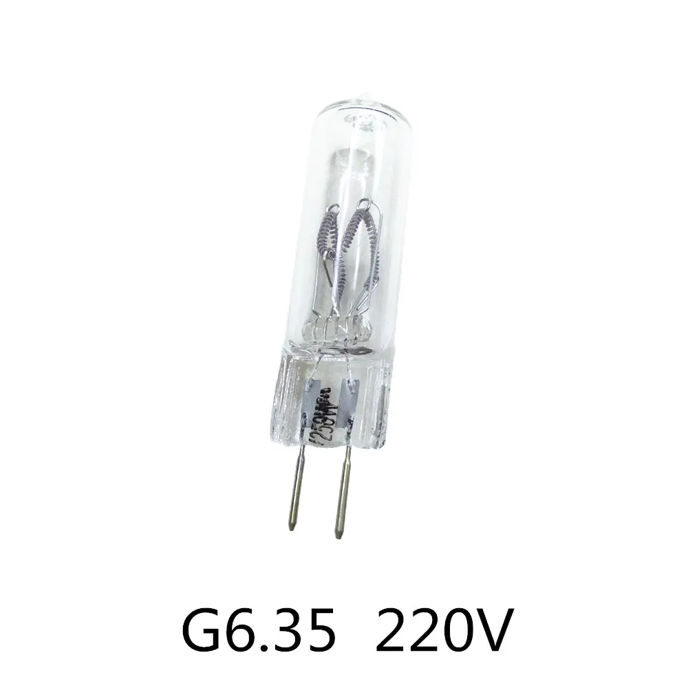 G6.35 220V 150W галогенная лампа высокой мощности G6.35 220V 250w галогенная ламповое дежурное освещение лампа GY6.35 220V 250w медицинская машинная лампа