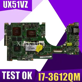 

XinKaidi UX51VZ Laptop motherboard for ASUS UX51VZ UX51VZA U500VZ U500V U500 Test original mainboard I7-3612QM Exchange