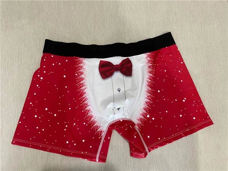 comfortable underwear for men Mens Christmas Underwear Male Breathable Underpants Panties Shorts Underwear Boxer Shorts 3D Snowman Santa Funny Holiday Boxers mens underwear sale