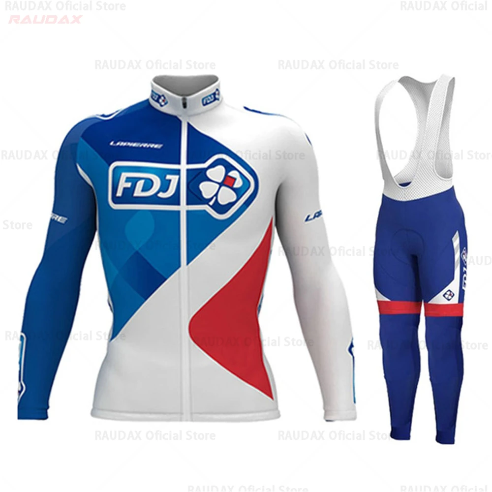 2019 Mens Cycling Jersey And Bib Pant Set Long Sleeve Mens Cycling Jersey Set