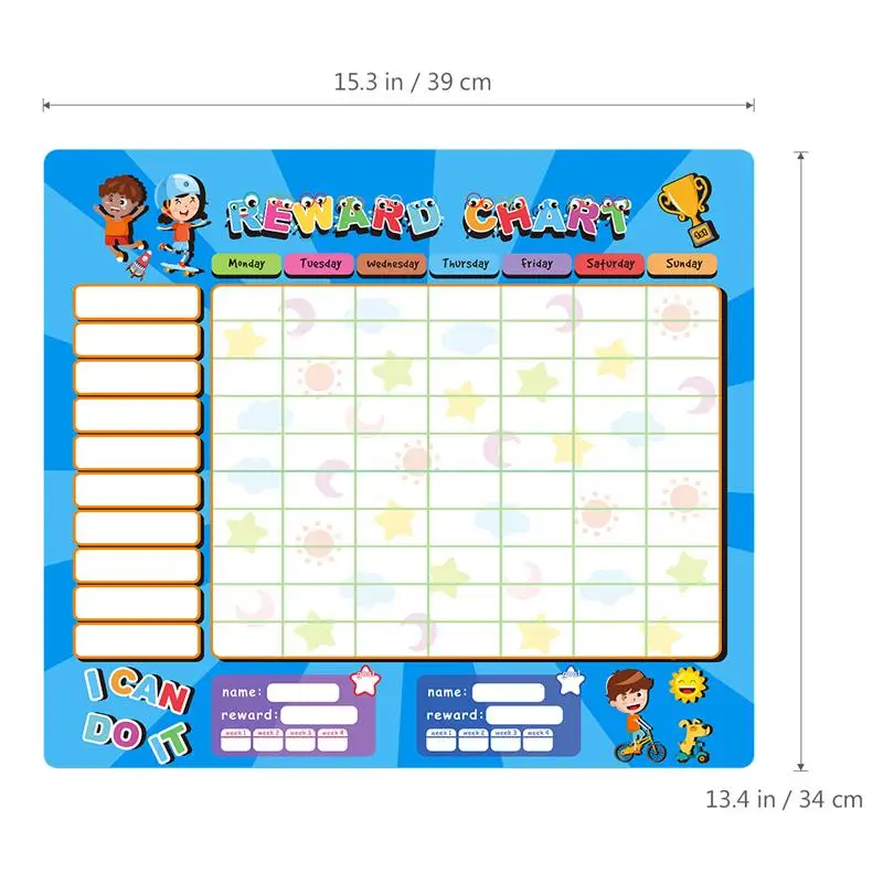 Магнитная диаграмма наград настраиваемый ежедневный гибкий Chore Chart behair Rewarding Board Time игрушки подарок на день рождения для детей подростков