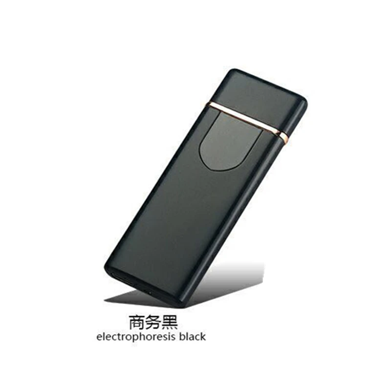 Новая Металлическая usb зарядка Зажигалка сенсорный экран электронная зажигалка маленькая зарядка электрическая зажигалка ветрозащитный мужской подарок - Цвет: A1   78mm