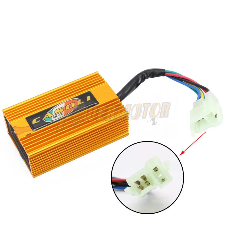 Мотоцикл AC CDI 6Pin гоночный для CG125 150 200 250cc Quad Багги скутер замена зажигания аксессуары грязи питбайк ATV