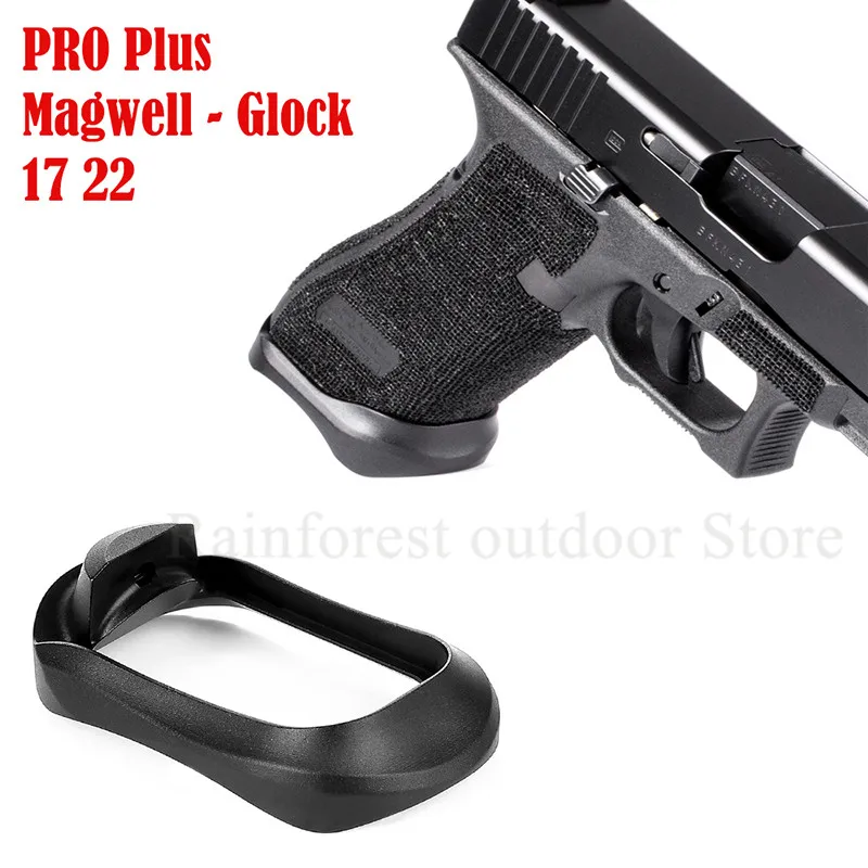 Totrait Tactical Magorui Glock Airsoft aluminum Magwell для Glock 17 22 24 31 34 35 37 Gen 1-4Magwell Grip Adater Base Pad