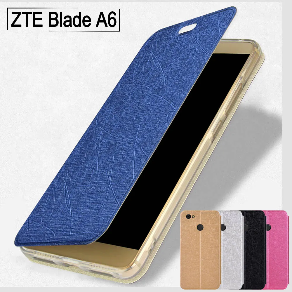 Чехол для ZTE Blade A6 5 2 дюйма чехол Ультратонкий из искусственной кожи мягкий