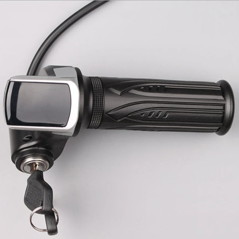 5V Speed Adjustment Throttle Handlebar Grip LED Meter Electric Bicycle Component IP54 Waterproof e-bike parts