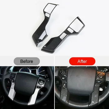 

2pcs Cover Trim Carbon Fiber Style For Toyota Tundra 2014-2017 SR SR5 TRD Pro