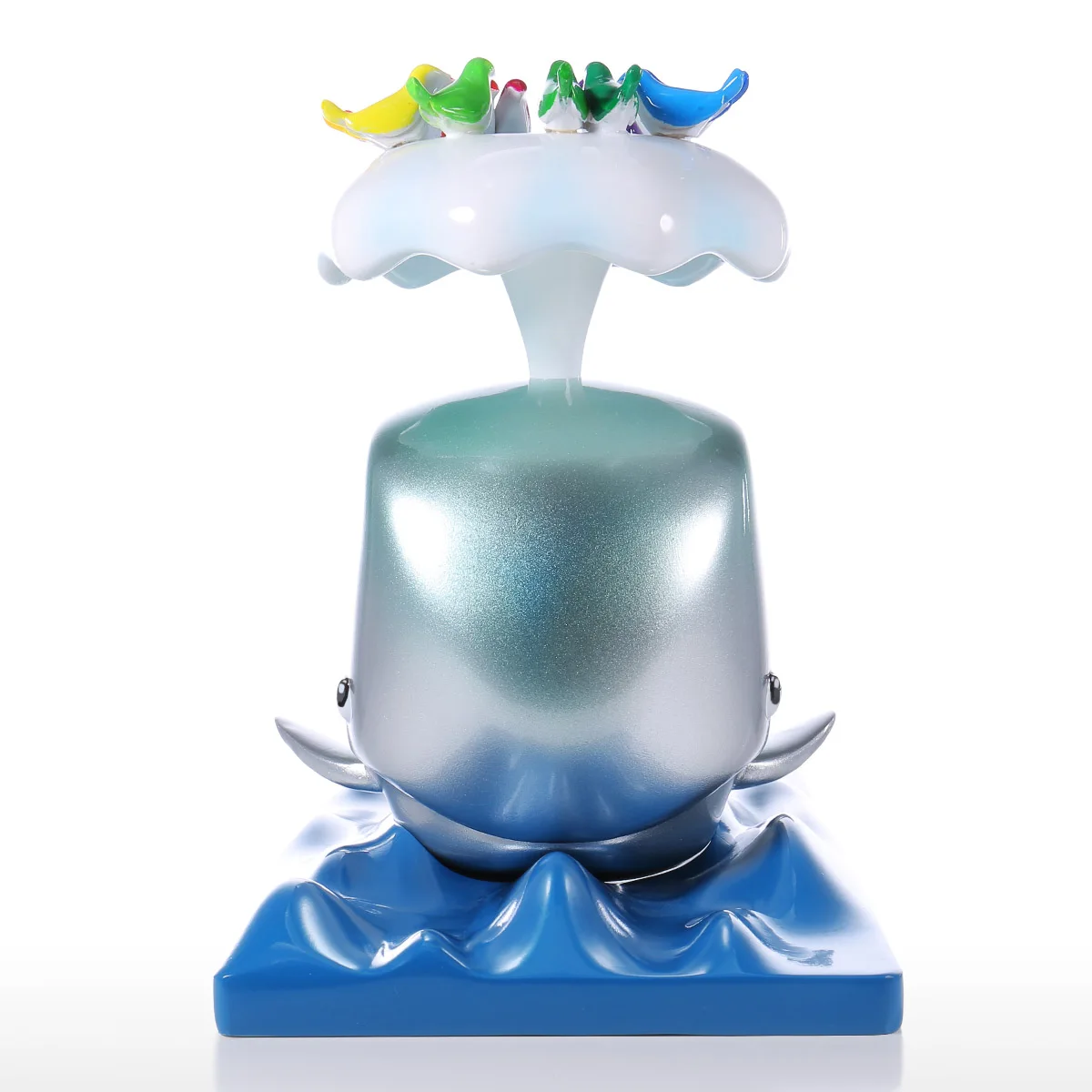 

Resin Sculpture Tomfeel Whale & Bird Resin Sculpture Home Decor Modern Art Figurine Animal Statue for Office Home Decor