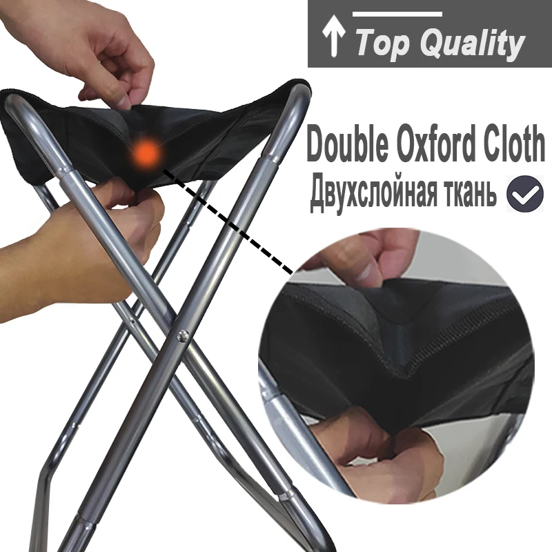 Folding Fishing Chair Lightweight Picnic Camping Chair Foldable Aluminium Cloth Outdoor Portable Easy To Carry Outdoor Furniture