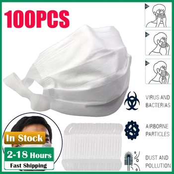 

100PCS Disposable Anti-stof Veilig Ademend Face Mask Outdoor Children's Cartoon Printing Daily Care Foggy Haze Disposable Masks