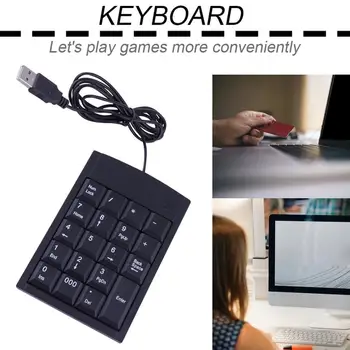 

Mini USB Keyboard USB Wired Numeric Keyboard Keypad Adapter 19 Keys for Laptop PC Windows 2000 XP Vista 7 or Millennium Edition