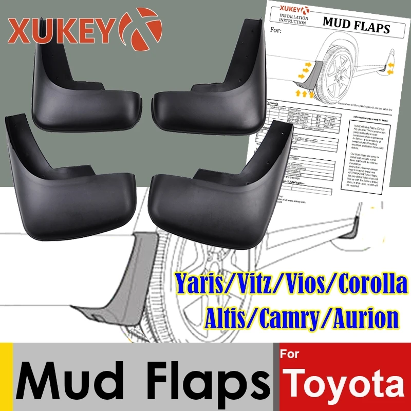 Комплект автомобильных брызговиков для Toyota Camry Aurion XV30/40/50 Corolla Altis Yaris Vitz Vios Limo