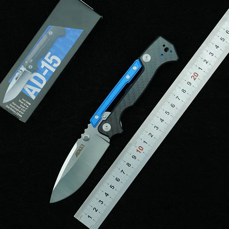 Новый складной нож LEMIFSHE AD15 лезвие D2 алюминиевая сталь рукоятка G10 походный