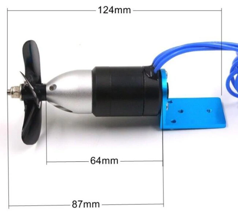 1 шт 24V подводный двигатель w/4 Лопасти пропеллера 2838 бесщеточный Водонепроницаемый погружной электродвигатель для ROV AUV "сделай сам" реактивный двигатель