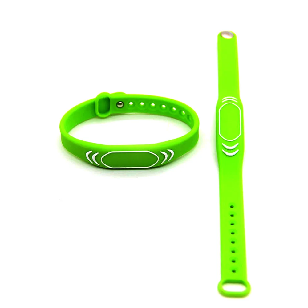 Green 1 шт. 125 кГц EM4100 TK4100 RFID карта считывания только Браслет Брелок водонепроницаемый контроль доступа карты браслет считываемый тег - Цвет: Green
