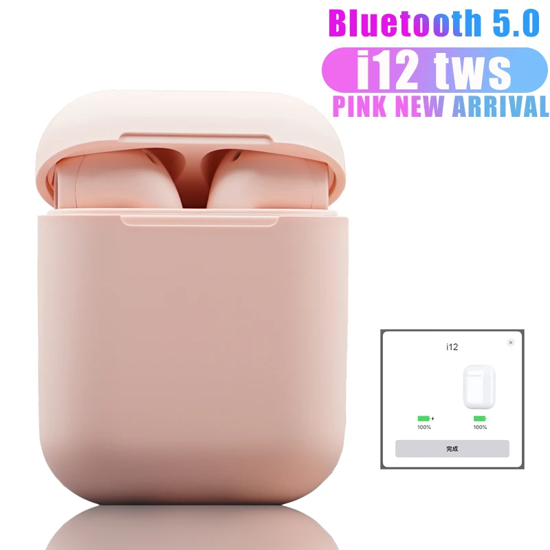

InPods 12 Tws Macaron Wireless Bluetooth Headphone Earphone 5.0 Headset With Mic Earbuds Touch Control Dropping For Smart Phones