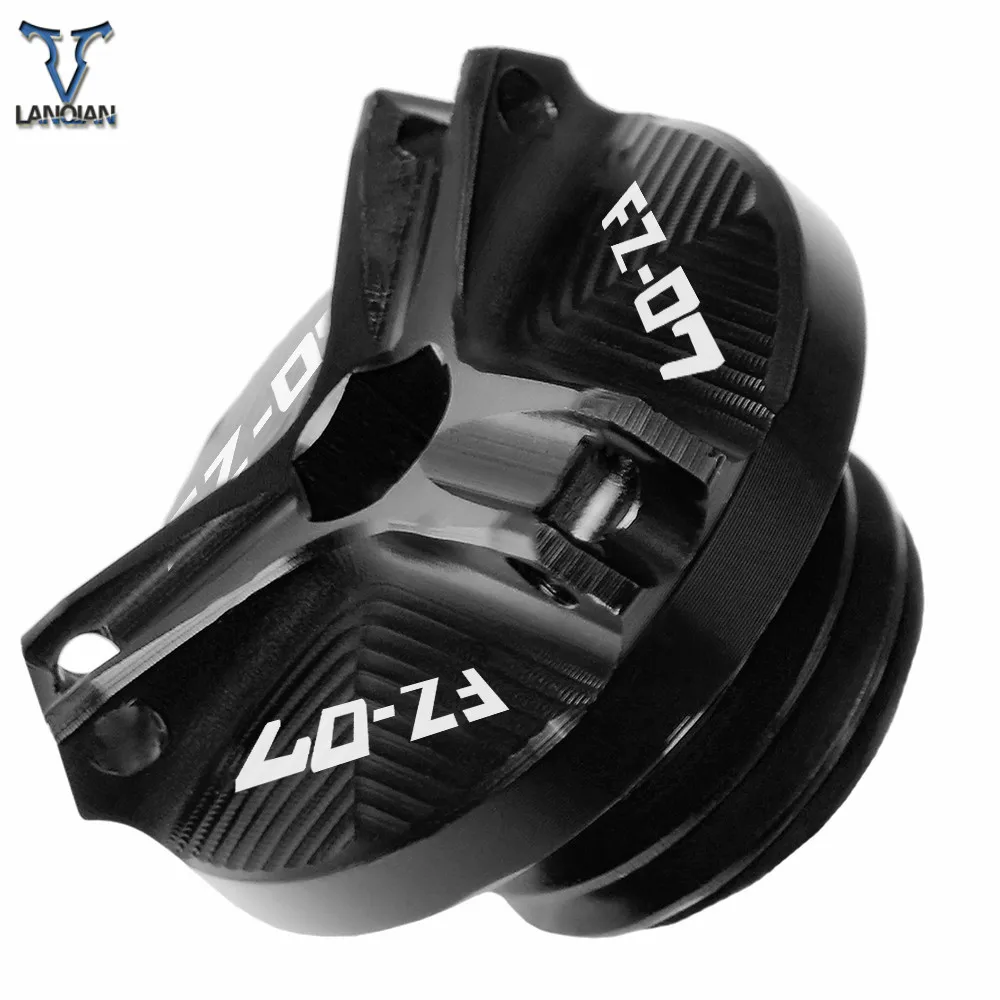 For Yamaha FZ07 FZ 07 2015 2016 2017 2018 Motorcycle Accessories Aluminum Motorbike Engine Oil Cup Plug Sump Cap Cover Engine