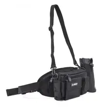 ABZB-LEO, черная ткань Оксфорд, многофункциональная сумка для рыболовных снастей, спортивная сумка через плечо, сумки через плечо, водонепроницаемая поясная сумка