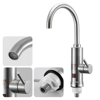 

Lz701Ss Faucet 3000W Instant Electric Faucet Led Display Hot Water Faucet