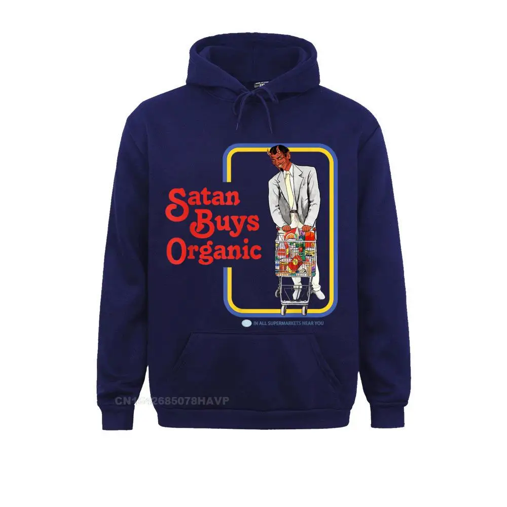 Funky Men's Hoodies Satan Buys Organic T-Shirt__97A3671 Slim Fit Sweatshirts Long Sleeve Casual Sportswears Satan Buys Organic T-Shirt__97A3671navy