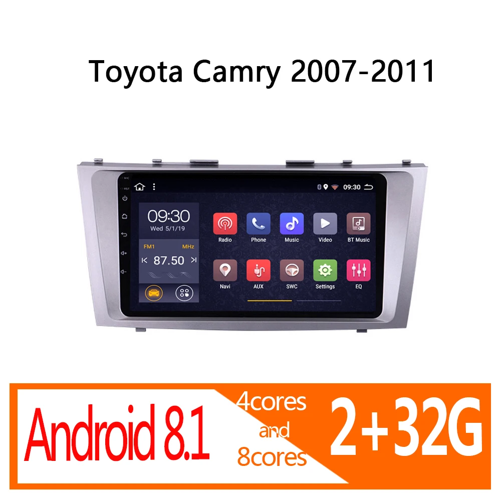 Радио coche для Toyota Camry 2G 32G Android 2012 2013 2014 Авторадио аудио мультимедиа Авто Стерео GPS
