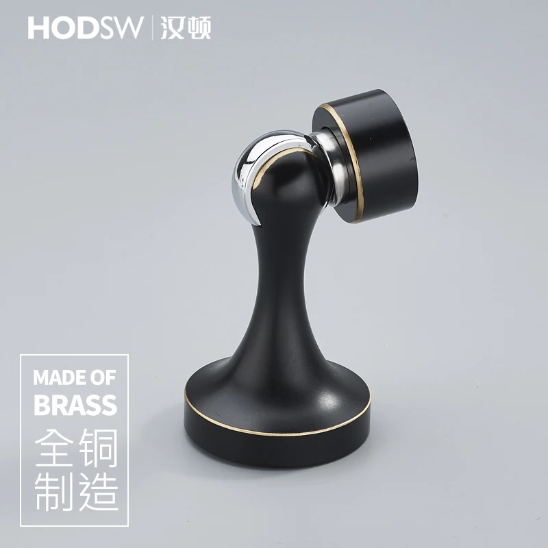 Brass door stop strong magnetic door keeps bumper simple style high quality electroplated stopper