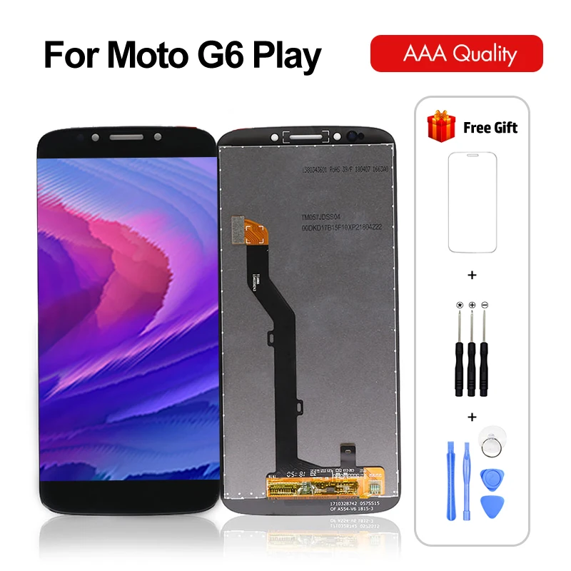 ЖК дисплей с дигитайзером для Motorola Moto G6 Play сенсорный экран в сборе рамкой|Экраны