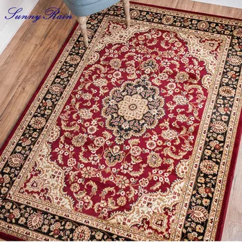 

SunnyRain 1-piece Red Rug Living Room Carpet Bedroom Rugs and Carpets for Kitchen Rugs Washable S5