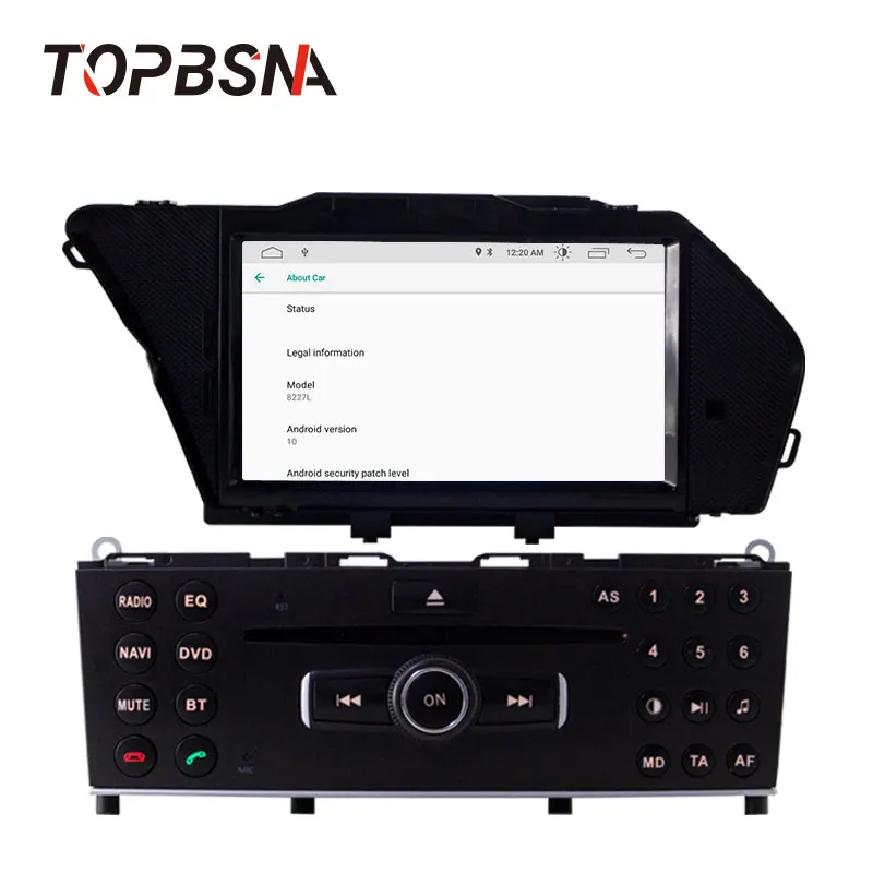 TOPBSNA 1Din Android 10 автомобильный dvd плеер для BENZ GLK/GLK X204/GLK 300/GLK 350 WIFI Автомобильный GPS