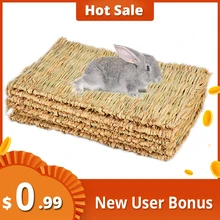 Коврик для жевания в виде кроличьей травы, натуральный мягкий коврик для домашнего хомяка с маленькими животными, аксессуары для домашнего хомяка в виде морской свинки Коврик для жевания в виде кроличьей травы, натуральный мягкий коврик для домашнего хомяка с маленькими животными, аксессуары для домашнего хомяка в виде морской свинки