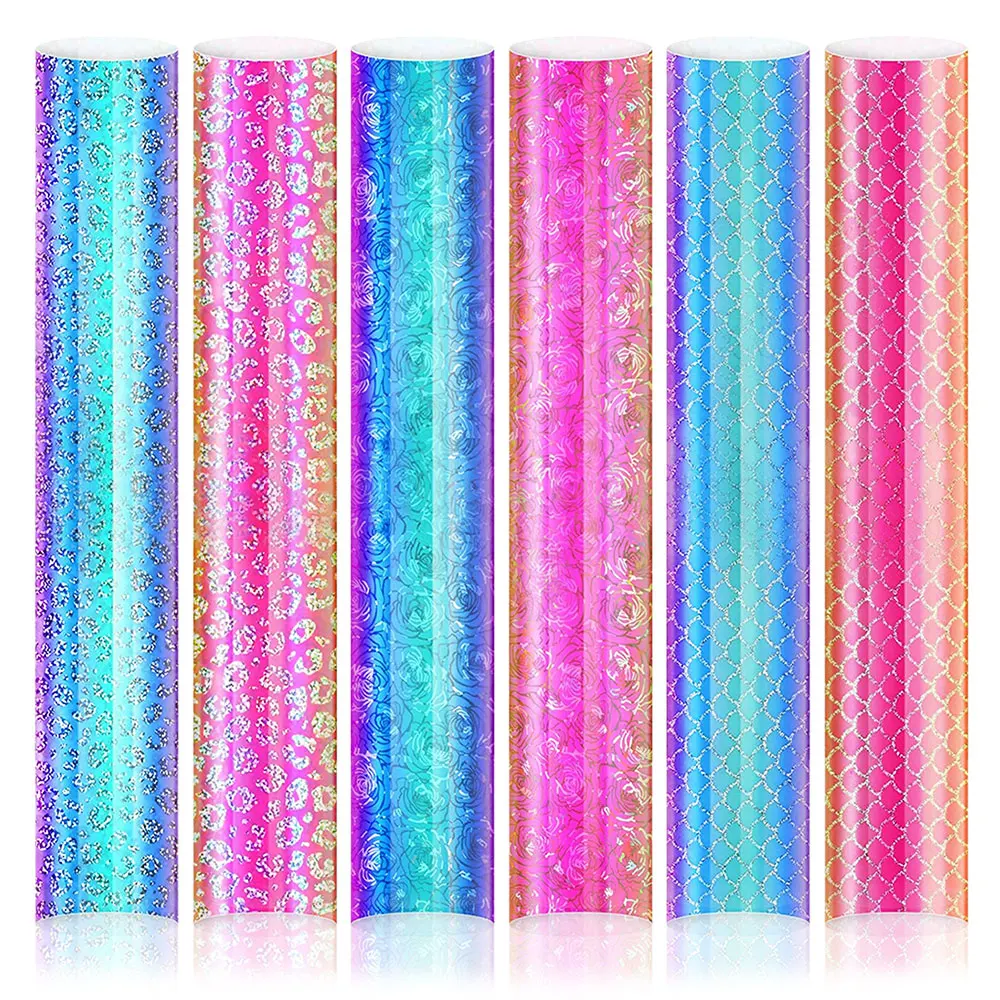 Adhesive Vinyl Sheets Adhesive Vinyl Adhesive Vinyl Film Adhesive Vinyl Stickers 6 Assorted Colors Permanent Adhesive Backed Vinyl Designs DIY Mug Card Craft Decoration Sheet Film For cut Other Cutters