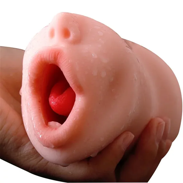 Silicone 4D Deep Throat Male Masturbator Silicone Artificial  