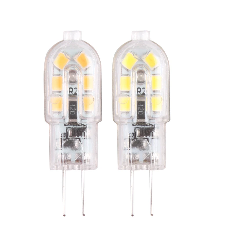 2 шт. G4 12 В 2835 SMD лампа силиконовая кристальная 220 3 Вт Диммируемый COB светодиодный