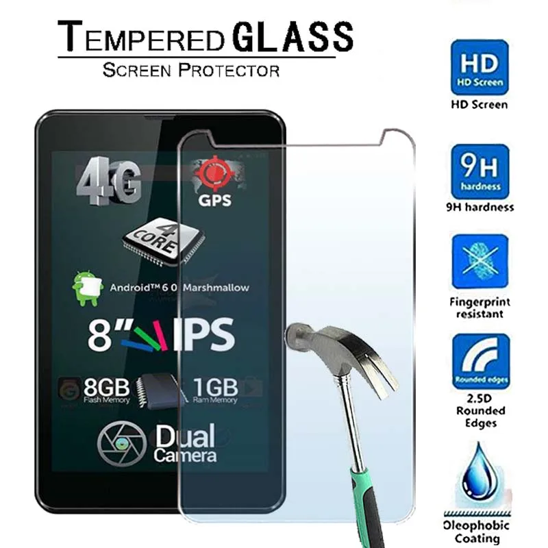 

For Allview Viva H801 LTE-9H Premium Tablet Tempered Glass Screen Protector Film Protector Guard Cover