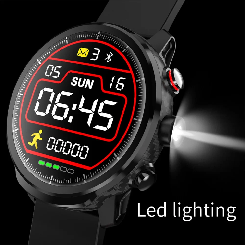 696 Smart L5 Watch IP68 Waterproof Standby Weather Forecast Smartwatch Men Multiple Sports Mode Heart Rate Monitoring
