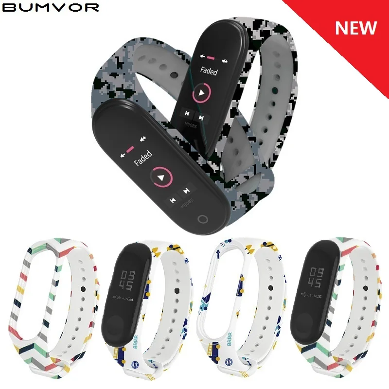 Miband 3 4 Pulsera Correa наручные часы для Mi Band ремешок силиконовый Xiaomi смарт браслет
