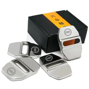 

Door Lock Decoration Protection Cover case for Fiat Panda Bravo Punto Linea Croma 500 595 Accesspories Car Styling