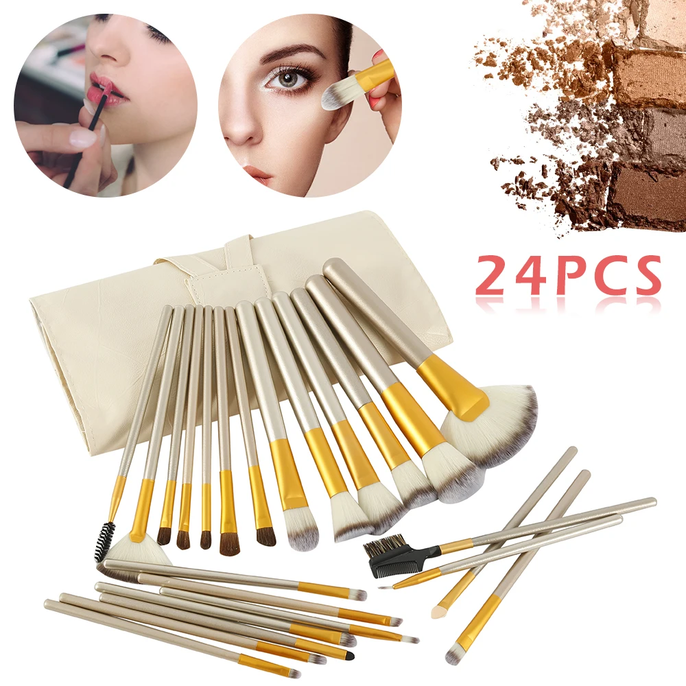 12/24 шт. Professionelle Kosmetik макияж Pinsel Werkzeuge макияж-Pinsel-комплект Уход за кожей лица кисти