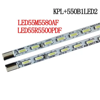 

30Pairs/lot New KPL+550B1LED2 35017470 35020166 35017996 For Konka LED55E5530F LED Strip 56LEDS 613MM